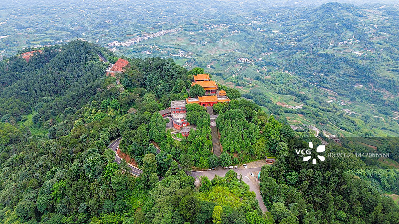 航拍长宁县佛来山图片素材