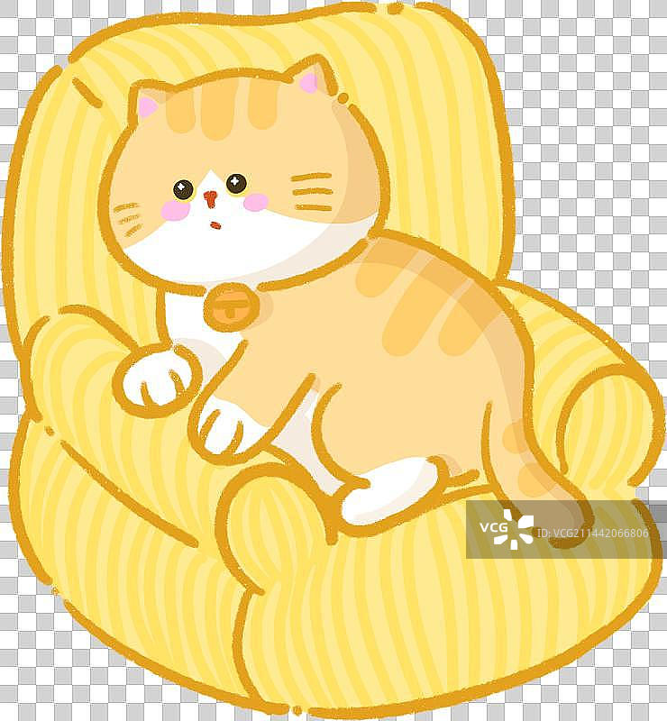 沙发小猫图片素材