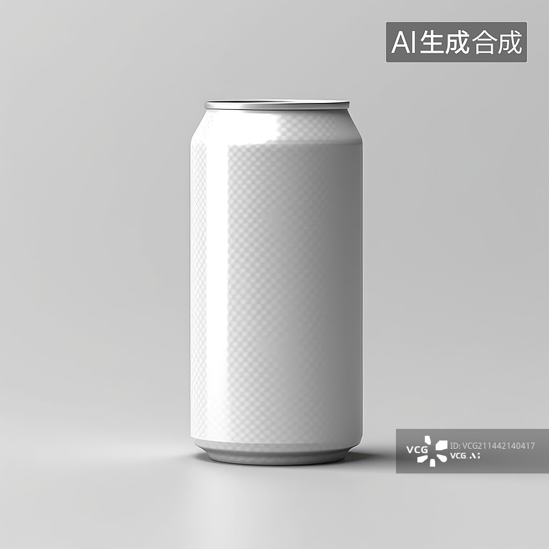【AI数字艺术】空白铝制汽水罐模型套装，3d渲染。空啤酒锡包装模型套装，图片素材