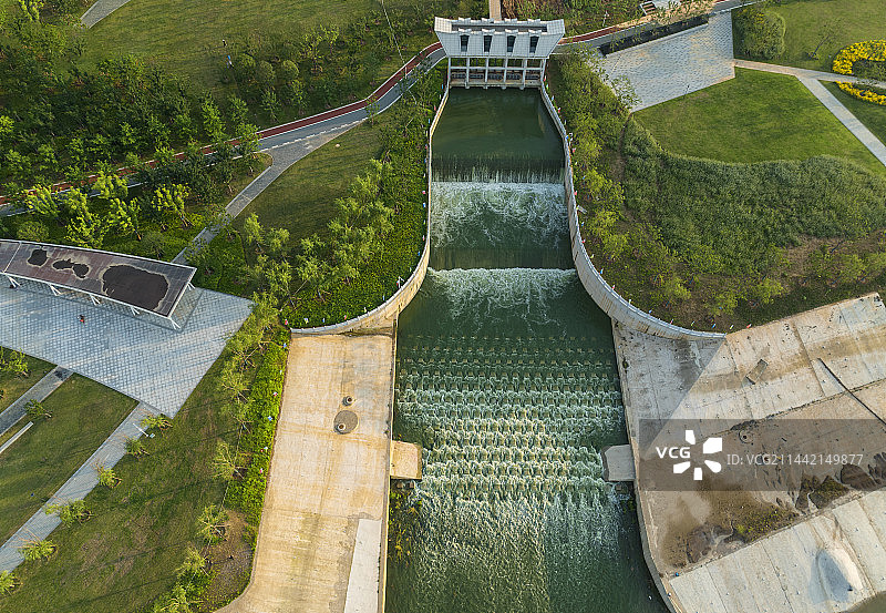 鄂州洋澜湖新泵站图片素材