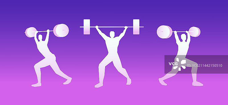 举重矢量插画图片素材