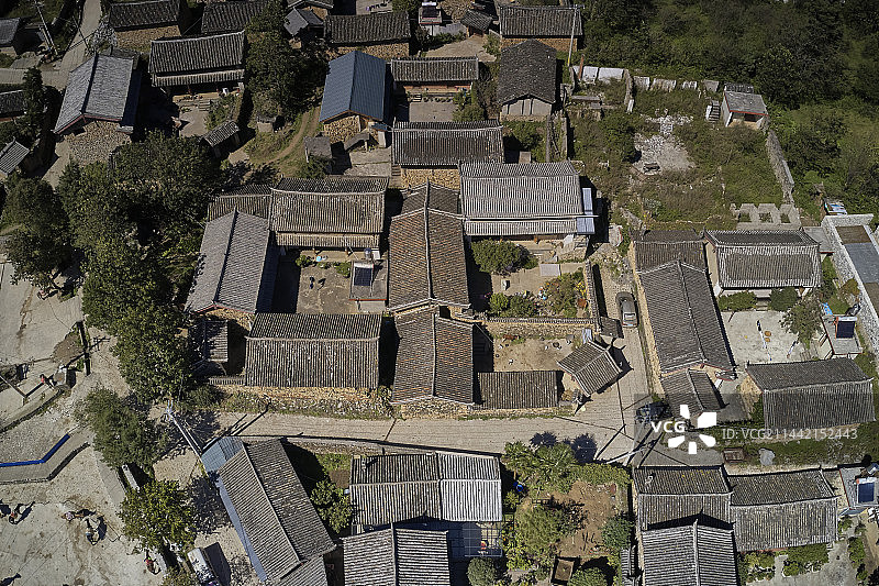 航拍丽江玉湖村图片素材