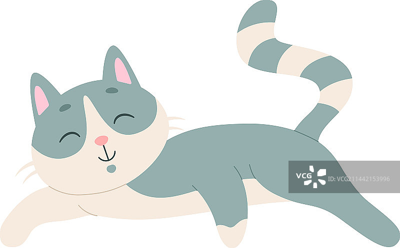 慵懒的睡猫图片素材