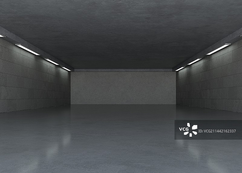 "三维建模室内3D场景 三维渲染发光室内3D场景"图片素材