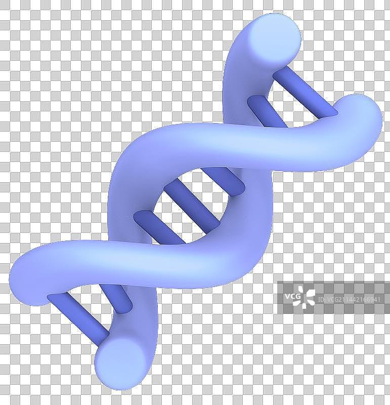 生物DNA基因三维立体模型图片素材