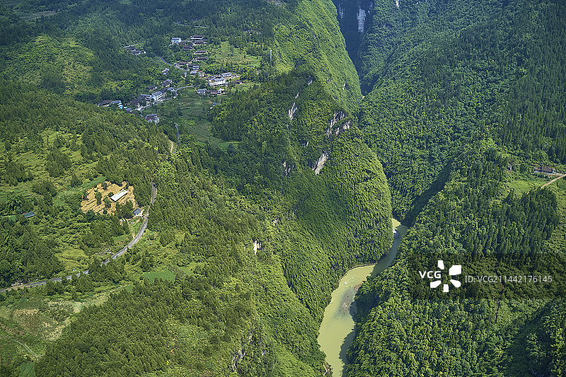 重庆彭水阿依河青龙谷图片素材