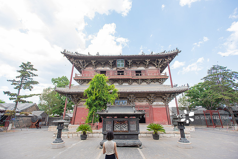 夏天的蓟州独乐寺图片素材