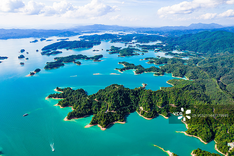 广东河源万绿湖风景区图片素材