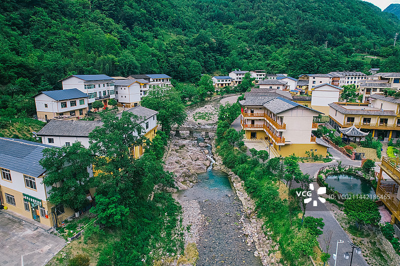 城口县盘龙村山村景观图片素材