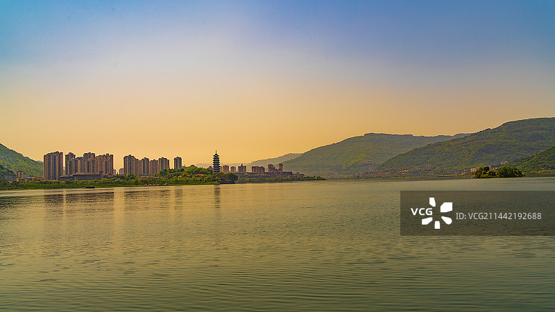重庆开州区汉丰湖风光图片素材