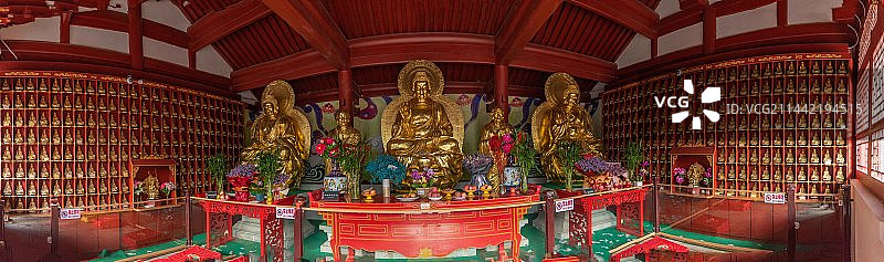 蓟州独乐寺的佛像图片素材