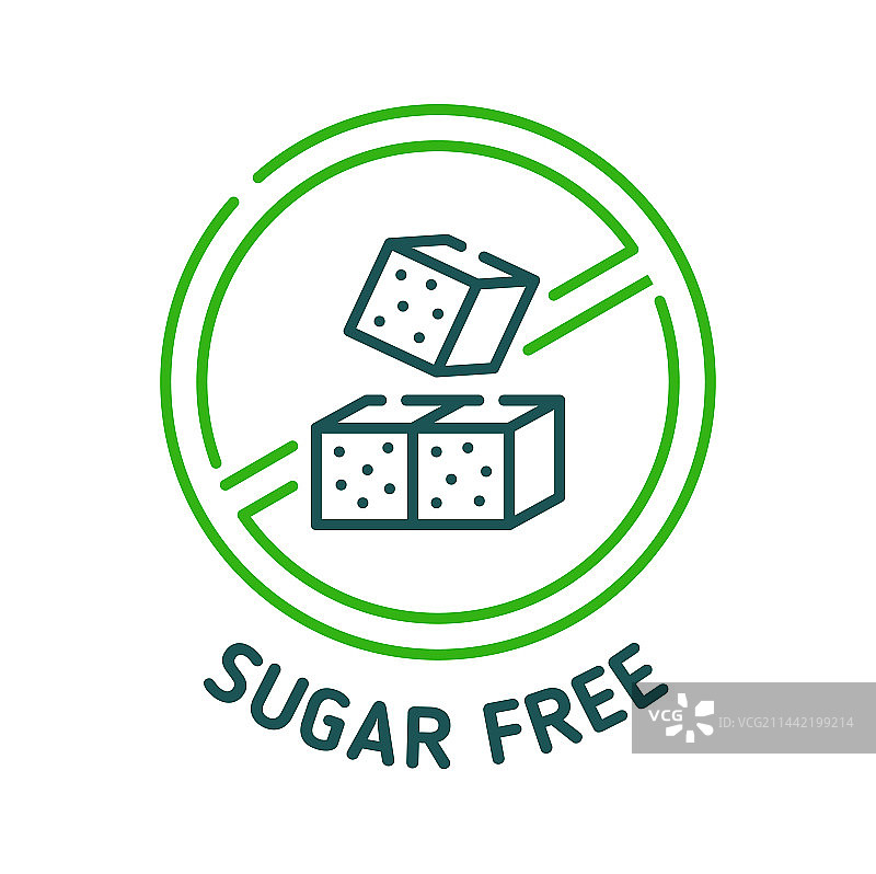 无糖图标：低或零卡路里的方糖图片素材
