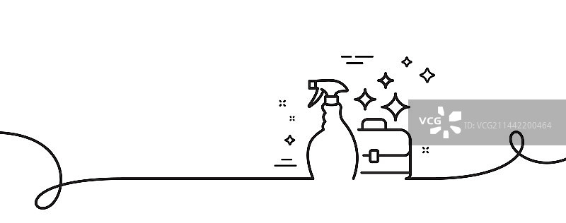 清洁喷雾线条图标图片素材