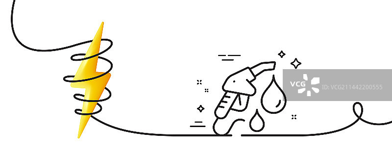 加油站线性图标图片素材