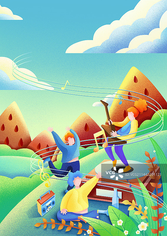 草莓音乐节图片素材