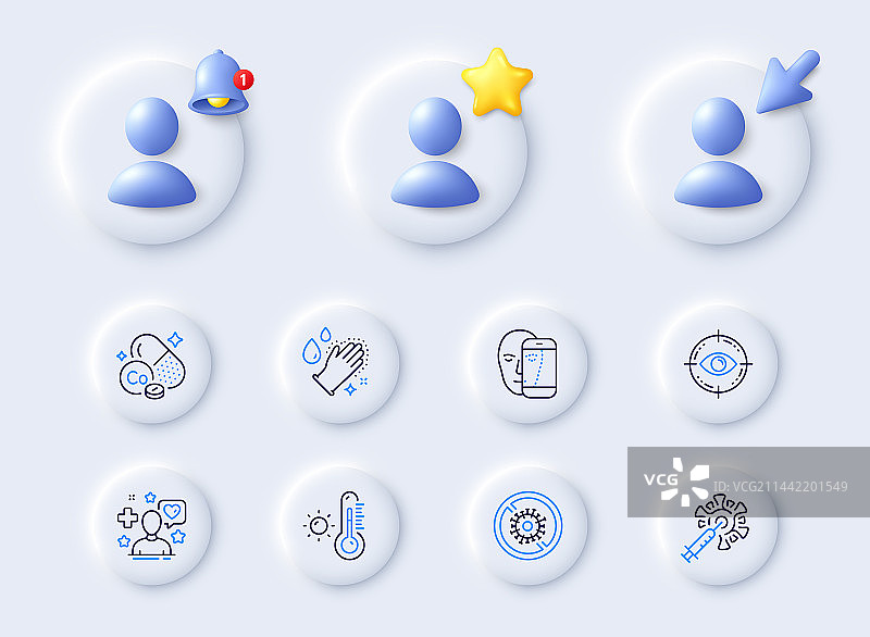 洗手、新冠疫苗和面部图片素材