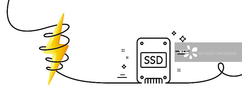 固态硬盘SSD图标图片素材