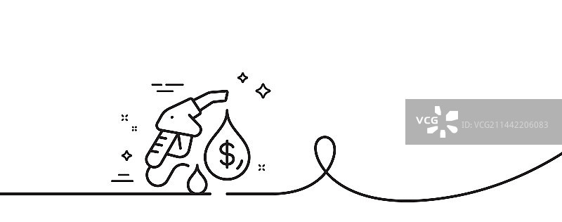 加油站线性图标图片素材