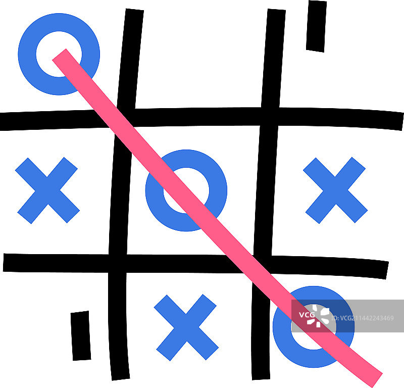 井字棋游戏纸图片素材