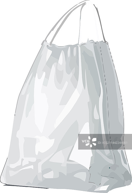 白色背景塑料袋图片素材