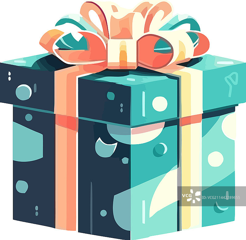 带精美装饰的可爱礼盒图片素材