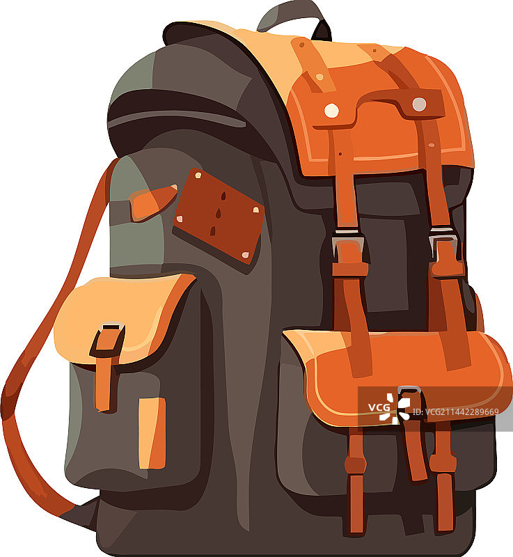 象征冒险的徒步背包图片素材
