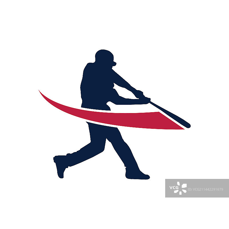 棒球运动员击球图标图片素材