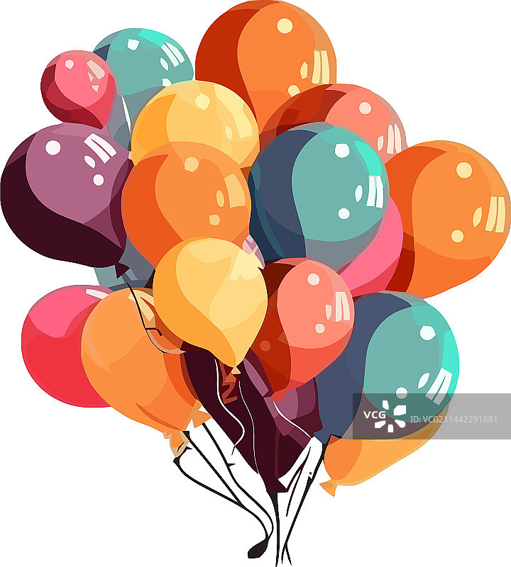 欢乐庆典气球图片素材