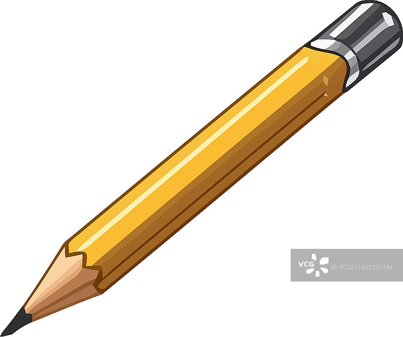 白色背景上的铅笔图片素材