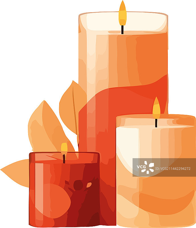 发光的火焰点燃蜡烛图片素材