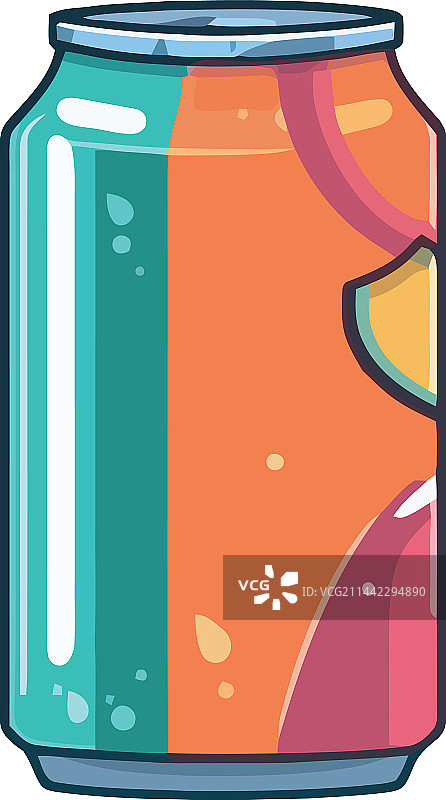 金属罐装清爽苏打图片素材