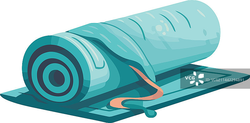 蓝色健身垫设备图标图片素材