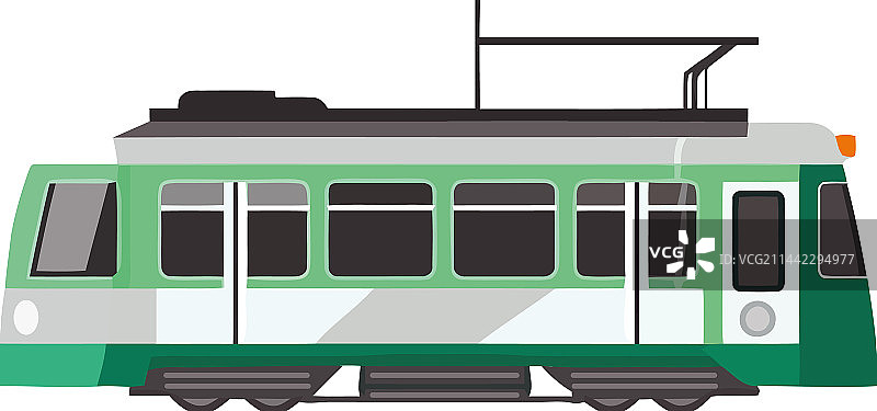 象征城市旅程的现代缆车图片素材