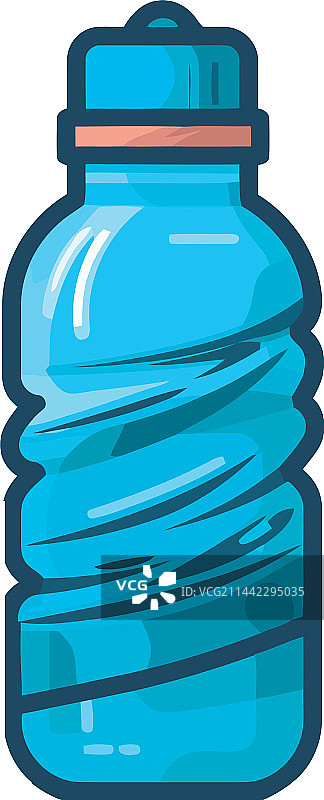 塑料瓶装纯净水图标图片素材