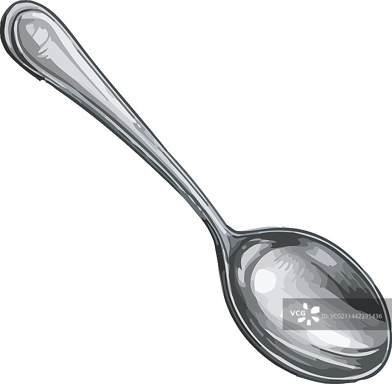 闪亮的银器反映简约图标图片素材