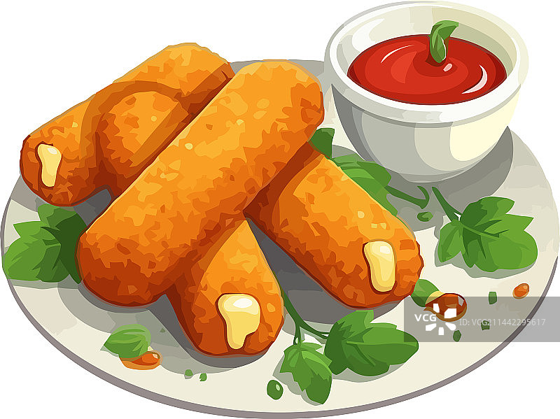 新鲜美味的奶酪棒图片素材