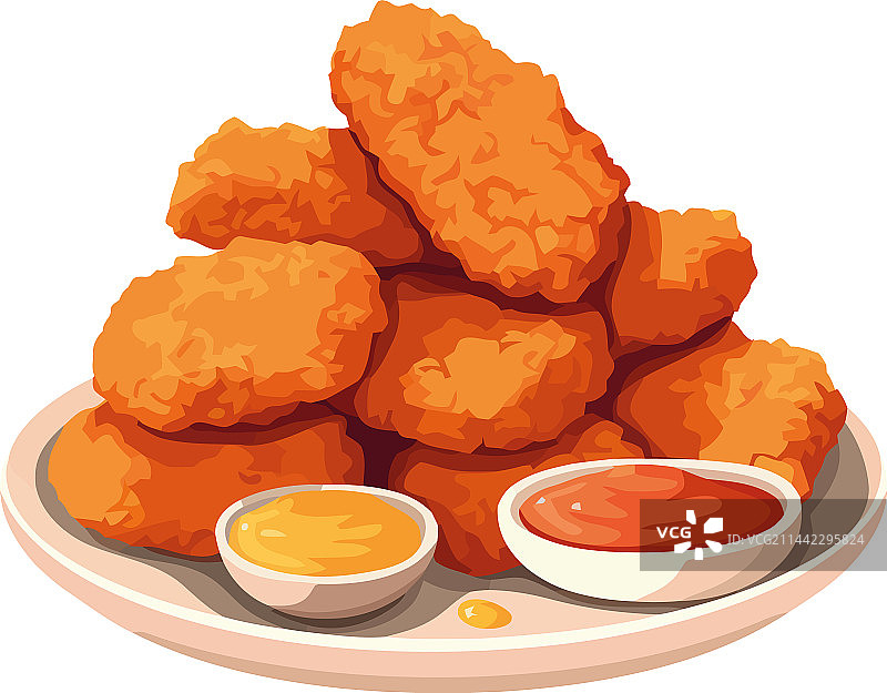 盘中美食：油炸食品图片素材