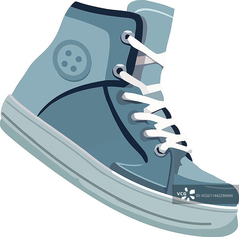 蓝色运动鞋图标图片素材