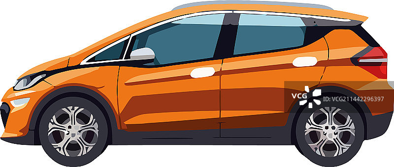 现代跑车独立图标图片素材