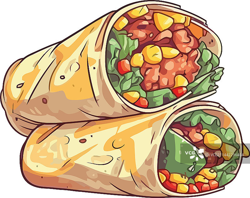 新鲜牛肉香菜塔可图片素材