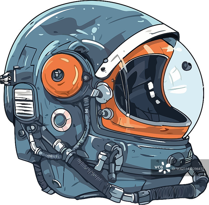 宇航员的未来主义头盔图片素材