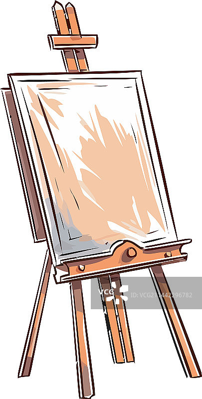 艺术家工作室帆布油画图片素材