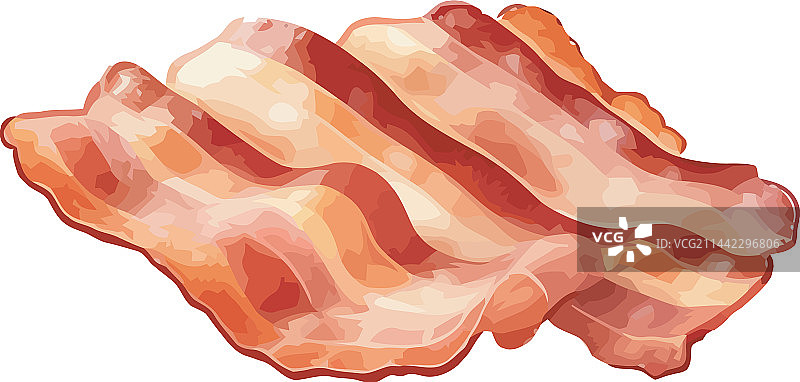 熏猪肉片美食熟食图片素材