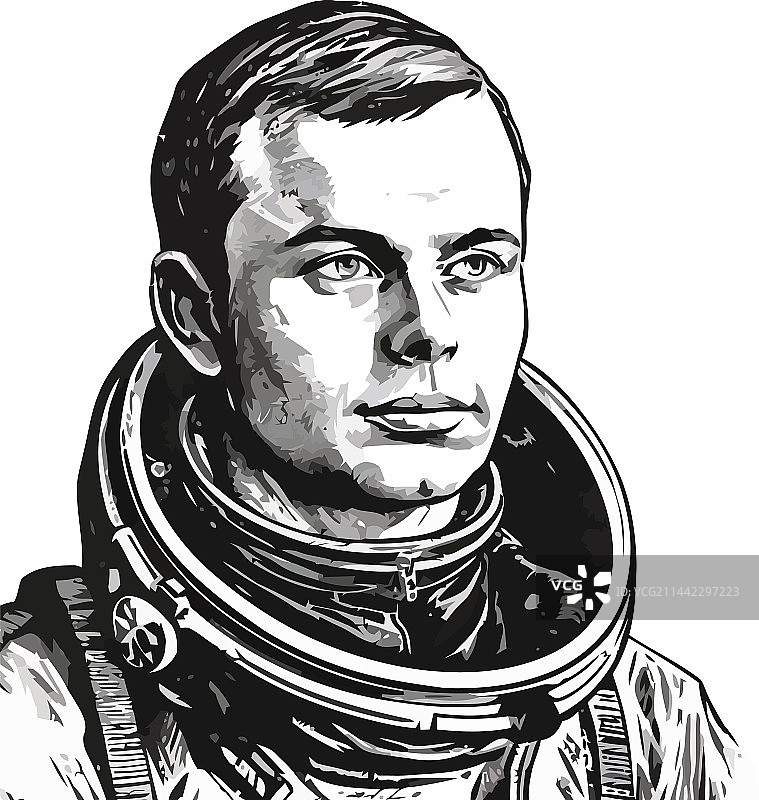 穿着宇航服的卡通宇航员图片素材