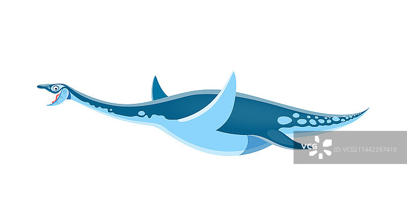 卡通蛇颈龙恐龙可爱角色图片素材