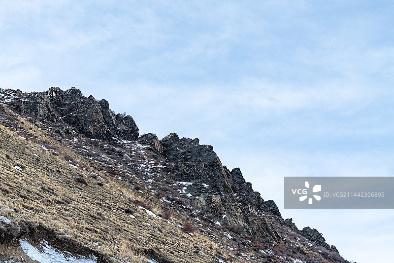 雪地公路 G318国道 川藏线 公路 沿途风光图片素材