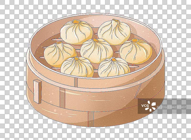 中国风南京特色美食小吃小笼包图片素材
