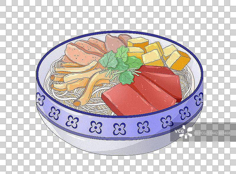 中国风南京特色美食小吃鸭血粉丝汤图片素材