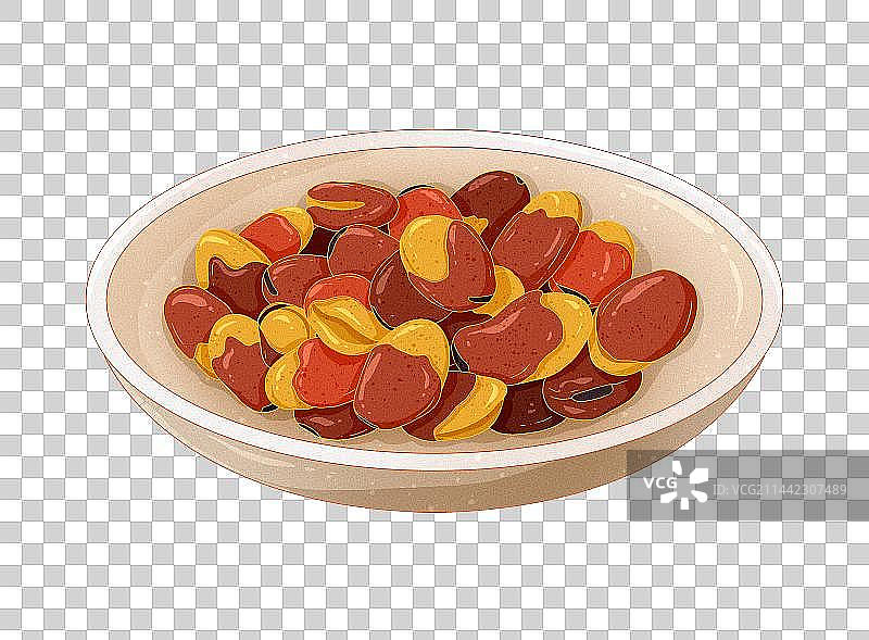 中国风南京特色美食小吃状元豆图片素材