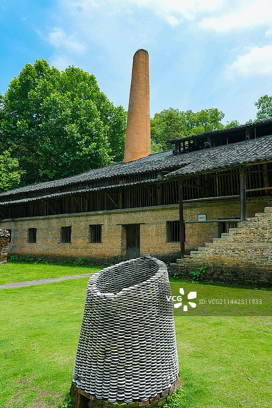 景德镇古窑民俗博览区  历代古窑展示区 镇窑图片素材